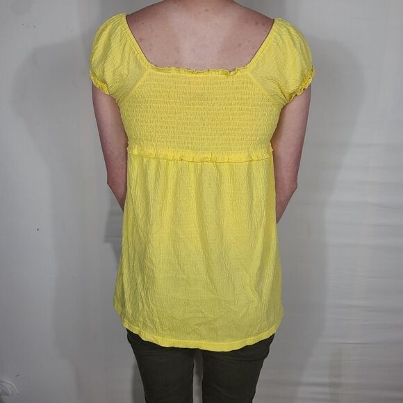 Mix & Co Yellow Women's Top - Picture 3 of 7